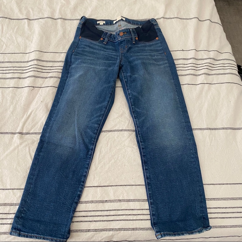 Madewell Side-Panel Straight Maternity Jeans